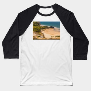 Three Cliffs Bay, Gower Baseball T-Shirt